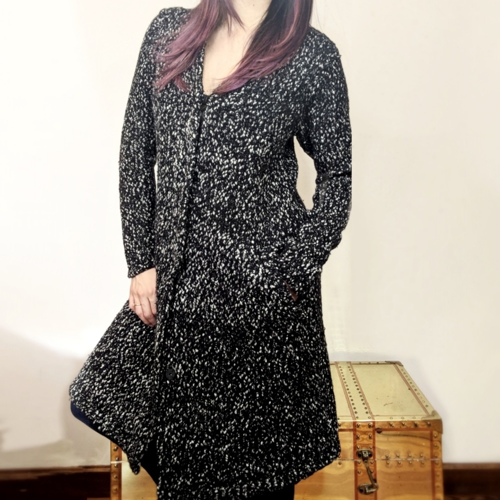J. McLaughlin Melange Knit Long Cardigan Sweater